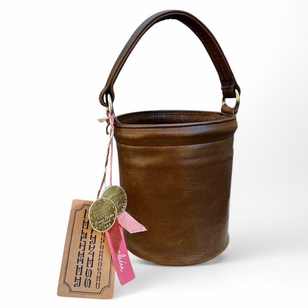 🐻 Vintage Coach Bonnie Cashin Brown Small Bucket